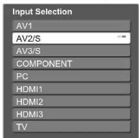 PANASONIC Viera TX-L32S10E - Select the input mode connected to the equipment - 1