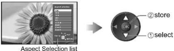 PANASONIC Viera TX-L32S10E - If you would like to change the aspect ratio manually ■ - 2