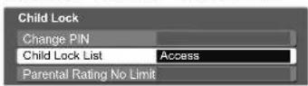PANASONIC Viera TX-L32S10E - Control channel audience Child Lock - 3