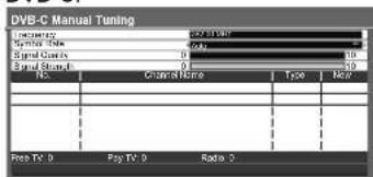 PANASONIC Viera TX-L32S10E - Set DVB channel manually Manual Tuning - 1