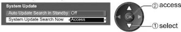 PANASONIC Viera TX-L32S10E - ■ To update immediately - 1