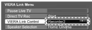 PANASONIC Viera TX-L32S10E - If multiple recorders or players are connected - 1