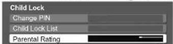 PANASONIC Viera TX-L32S10E - Control channel audience Child Lock - 10