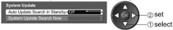 PANASONIC Viera TX-L32S10E - ■ To update automatically - 1