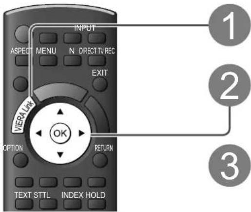 PANASONIC Viera TX-L32S10E - Access and operate the menu of the equipment - 1