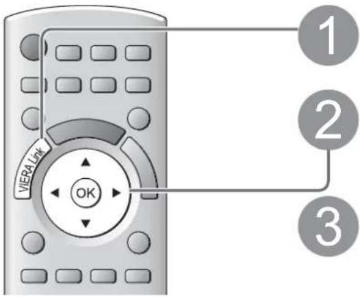 PANASONIC Viera TX-L19D28EW - Access and operate the menu of the equipment - 1