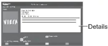 PANASONIC Viera TX-L19D28EW - View details of the programme (DVB mode) - 3