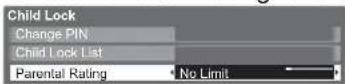 PANASONIC Viera TX-L19D28EW - Control channel audience Child Lock - 10