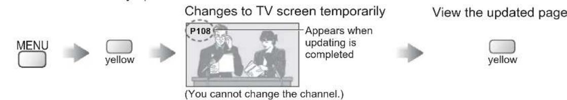 PANASONIC Viera TX-L19D28EW - View the TV picture while searching for a teletext page - 1