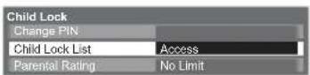 PANASONIC Viera TX-L19D28EW - Control channel audience Child Lock - 3