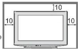PANASONIC Viera TX-L19D28EW - Do Not block the rear air vents ■ - 1