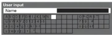 PANASONIC Viera TX-L19D28EW - Characters table for numeric buttons - 1