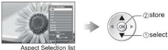 PANASONIC Viera TX-L19D28EW - If you would like to change the aspect ratio manually - 2