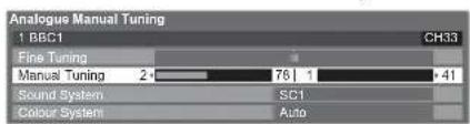 PANASONIC Viera TX-L19D28EW - ■Manual Tuning - 1