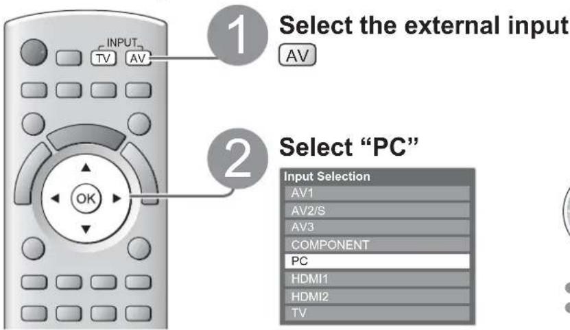 PANASONIC Viera TX-L19D28EW - Displaying PC Screen on TV - 1