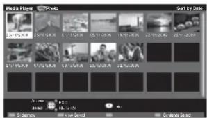 PANASONIC Viera TX-L19D28EW - ■To sort by folder, recorded date or recorded month - 7