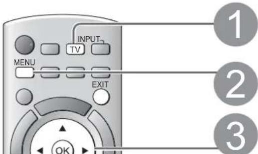 PANASONIC Viera TX-L19D28EW - DVB-T or Analogue channels - 1