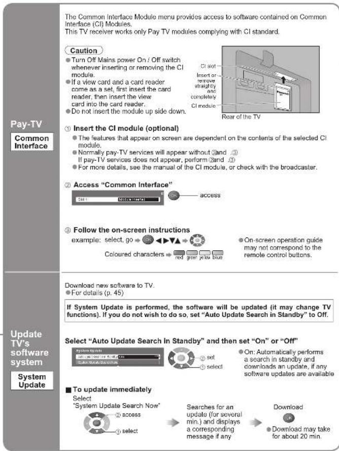PANASONIC Viera TX-26LXD70 - DVB Settings (DVB mode) - 2
