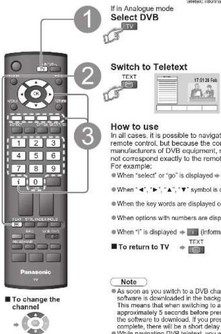 PANASONIC Viera TX-26LXD70 - DVB teletext services - 2