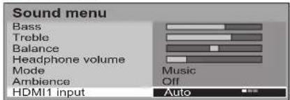 PANASONIC Viera TX-26LX62F - Sound menu - 14