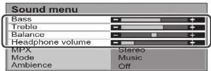 PANASONIC Viera TX-26LX62F - Sound menu - 10