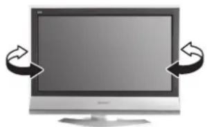 PANASONIC Viera TX-26LX62F - How to use the LCD stand - 1