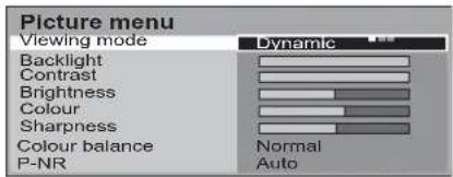 PANASONIC Viera TX-26LE60F - Setup menu - 1