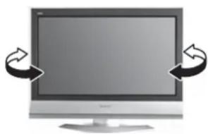 PANASONIC Viera TX-26LE60F - How to use the LCD stand - 1
