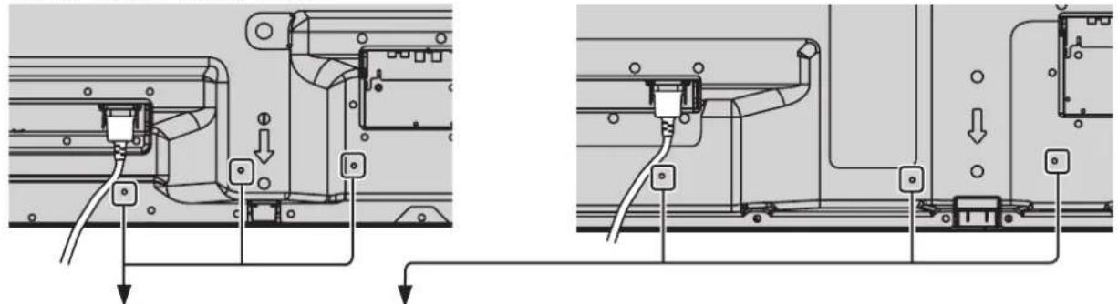 PANASONIC TH-58PF20ER - AC cord connection and fixing, cable fixing - 2
