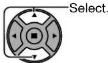 PANASONIC TH-58PF20ER - Select the item. - 2