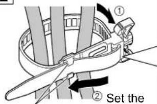 PANASONIC TH-58PF20ER - AC cord connection and fixing, cable fixing - 5