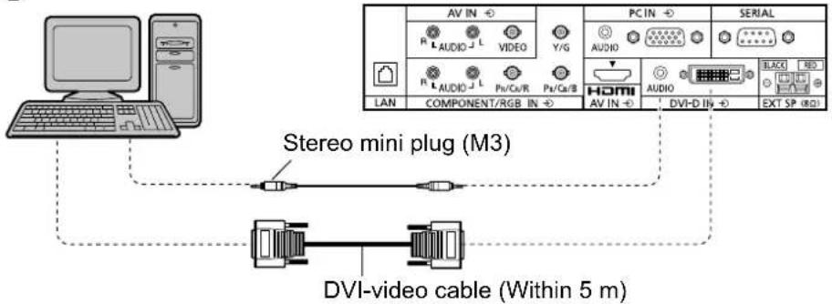 PANASONIC TH-58PF20ER - DVI-D IN connection - 1