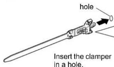 PANASONIC TH-58PF20ER - AC cord connection and fixing, cable fixing - 3
