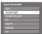 PANASONIC Viera TH-50PX71E - Select the input mode connected to the equipment - 1