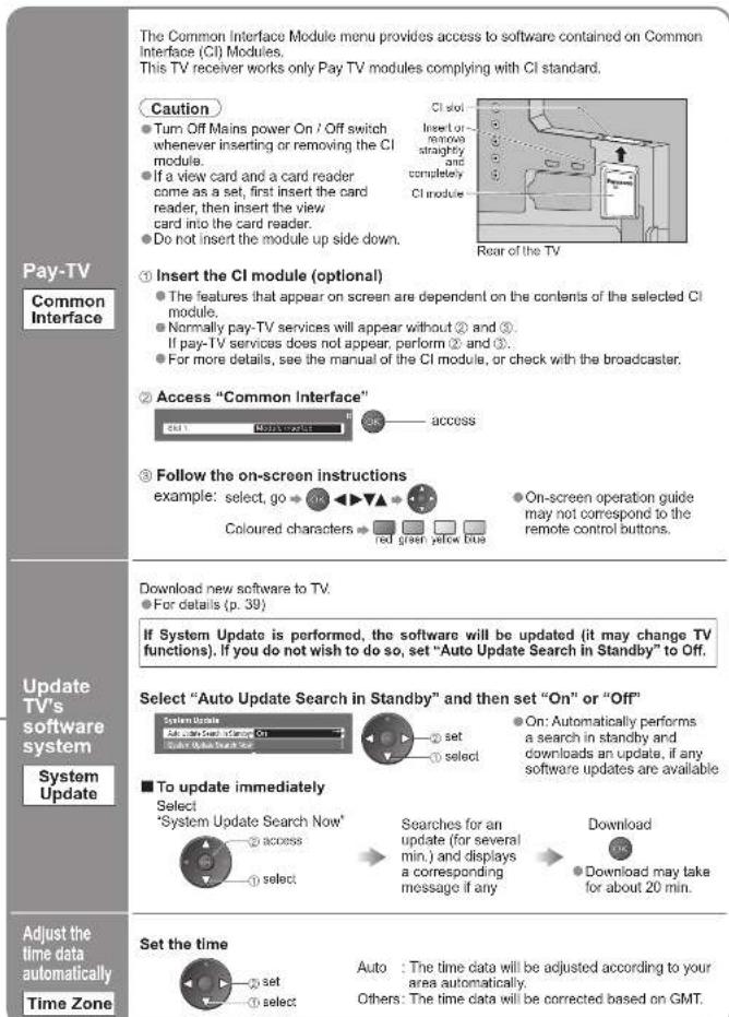PANASONIC Viera TH-50PX71E - DVB Settings (DVB mode) - 2