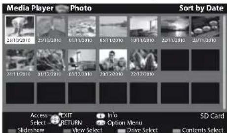 PANASONIC Viera TX-PF42S30 - Select one of the sorted groups to display the thumbnail of the selected group - 1