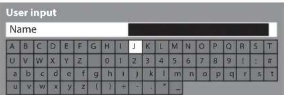 PANASONIC Viera TX-PF42S30 - Characters table for numeric buttons - 1