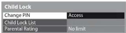 PANASONIC Viera TX-PF42S30 - Select [Change PIN] - 1