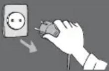 PANASONIC Viera TX-PF42S30 - Handling the mains plug and lead - 1
