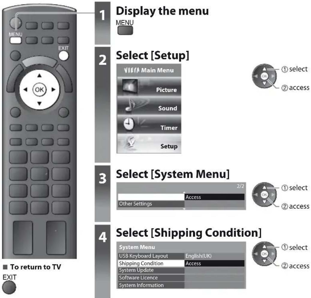 PANASONIC Viera TX-PF42S30 - Shipping Condition - 1