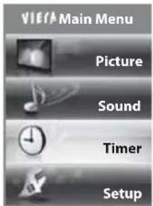 PANASONIC Viera TX-PF42S30 - Select [Timer] - 1