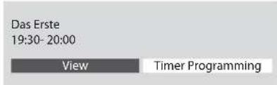 PANASONIC Viera TX-PF42S30 - ■ If you select the current programme - 1