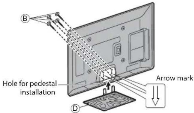 PANASONIC Viera TX-PF42S30 - Securing the TV - 1