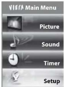 PANASONIC Viera TX-PF42S30 - Select [Setup] - 1
