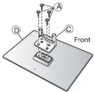 PANASONIC Viera TX-PF42S30 - Assembling the pedestal - 1