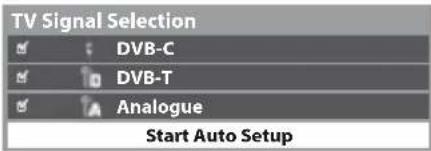 PANASONIC Viera TX-PF42S30 - Select [Start Auto Setup] - 1