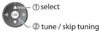 PANASONIC Viera TX-PF42S30 - Select the mode you want to tune - 2