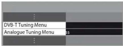PANASONIC Viera TX-PF42S30 - Select [DVB-T Tuning Menu] or [Analogue Tuning Menu] - 1