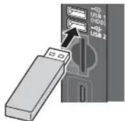 PANASONIC Viera TX-PF42S30 - To insert or remove the SD Card / USB Flash Memory - 1