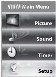 PANASONIC Viera TX-PF42S30 - Select [Setup] - 1